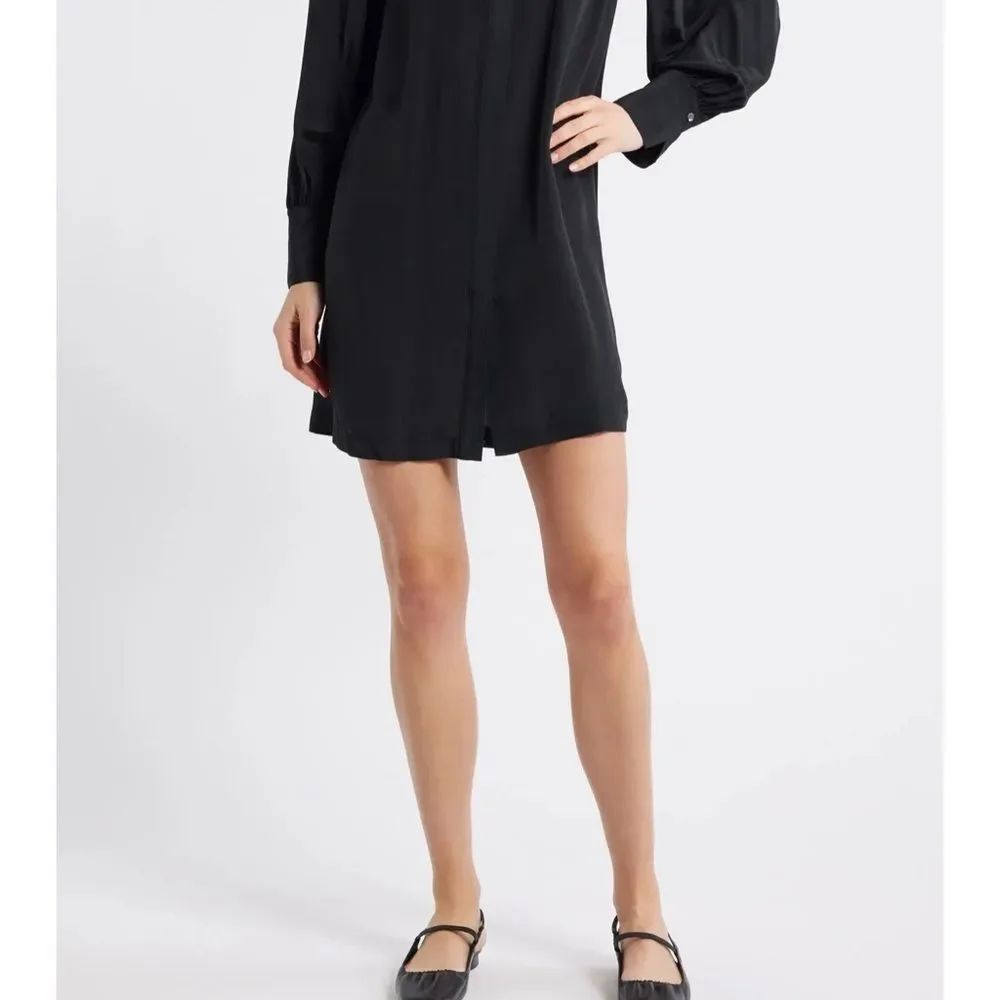 Madewell Long Sleeve Large Button Front Relaxed Fit Mini Dress Whimsigoth Witchy